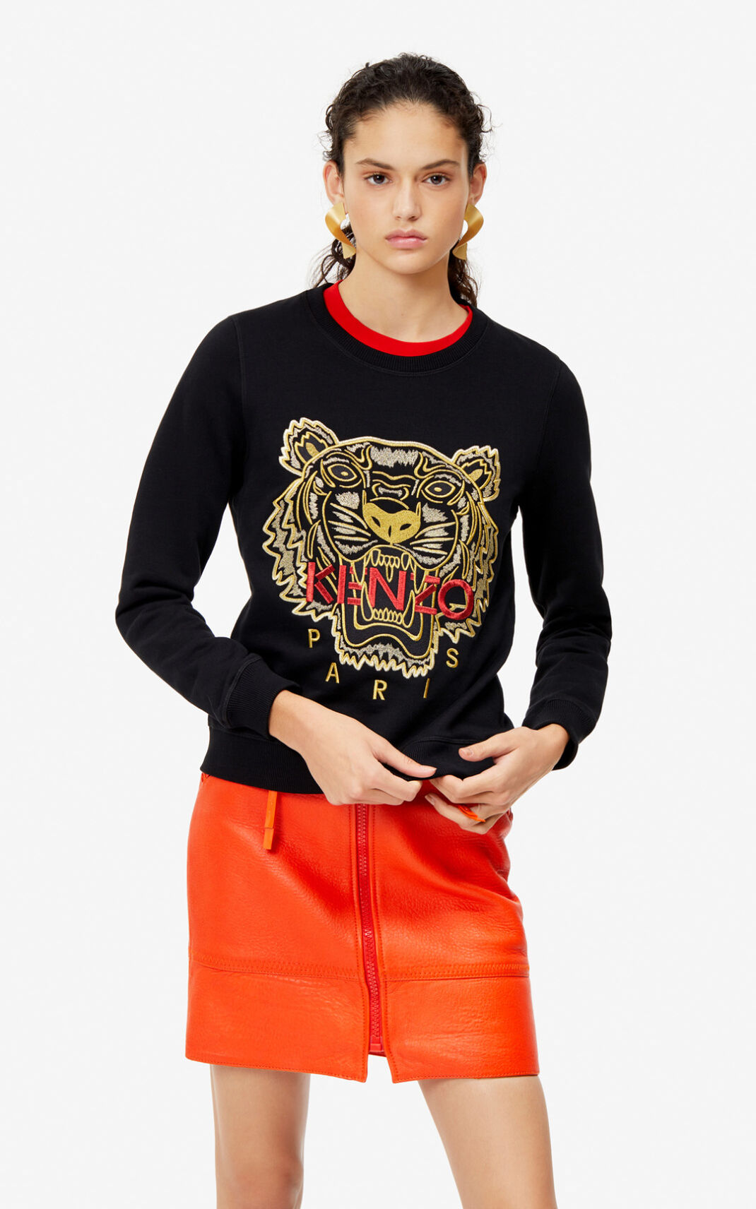 Kenzo Tiger Sweatshirt Dam | 28406-FRVZ